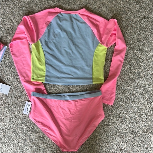 Old Navy Pink and Blue Bikini Swimwear - Picture 7 of 8